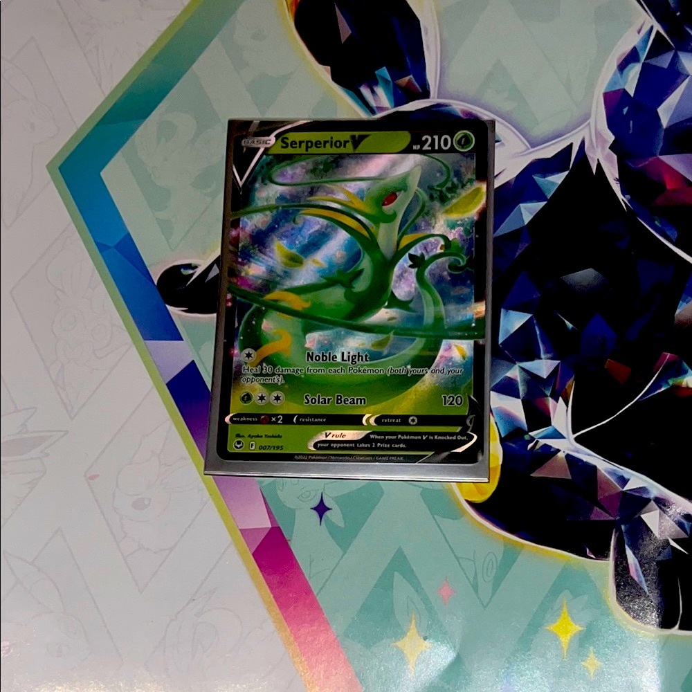Serperior V Silver Tempest Pokémon Card